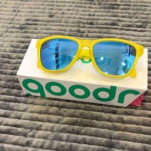 Goodr Yellow and Blue Sunglasses